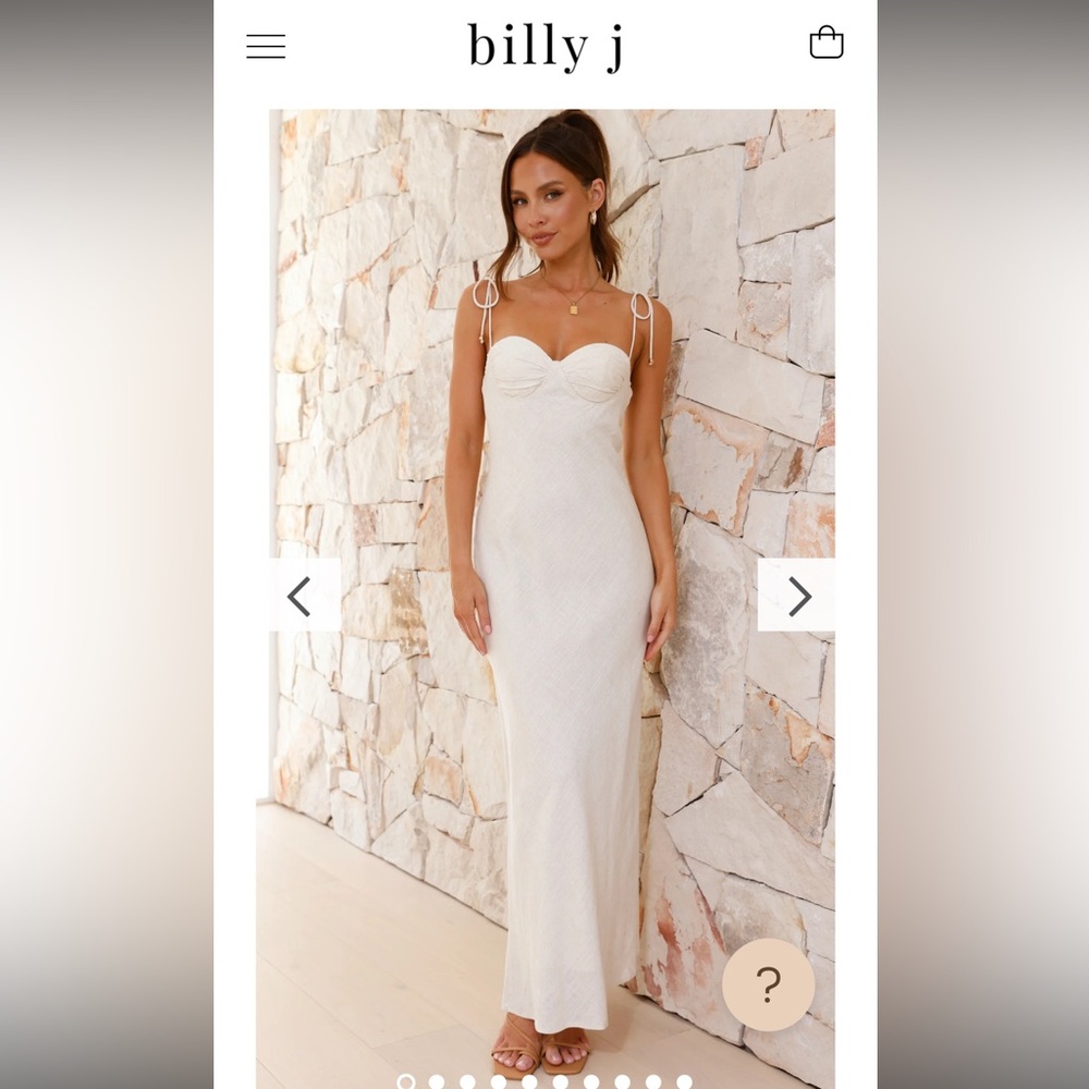 Billy J Maxi dress in Champagne/Beige